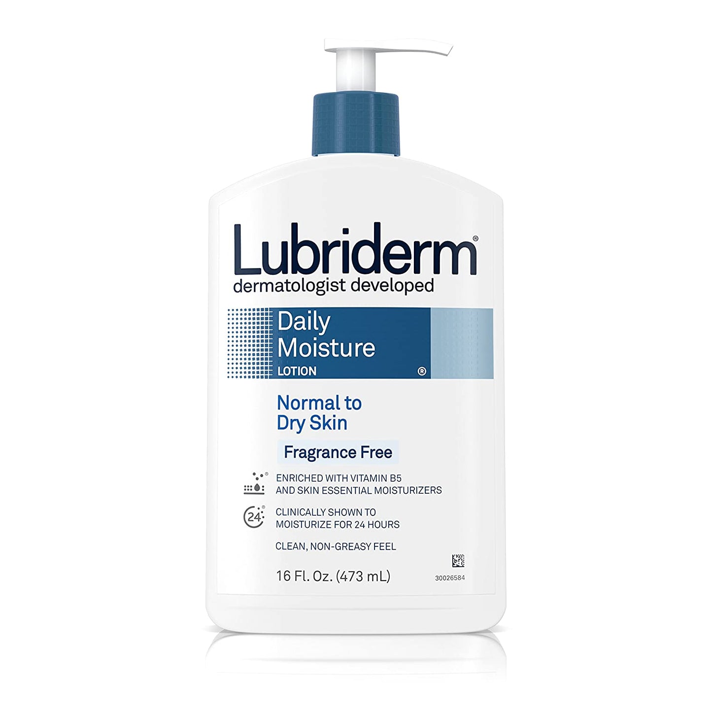 Lubriderm Lotion Daily Moisture Normal To Dry Skin Fragrance Free (Pump) 16Oz/473Ml (Usa)