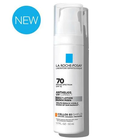 La Roche Posay - ANTHELIOS UV CORRECT FACE SUNSCREEN SPF 70 WITH NIACINAMIDE - 50ml (Slightly Box Damaged)