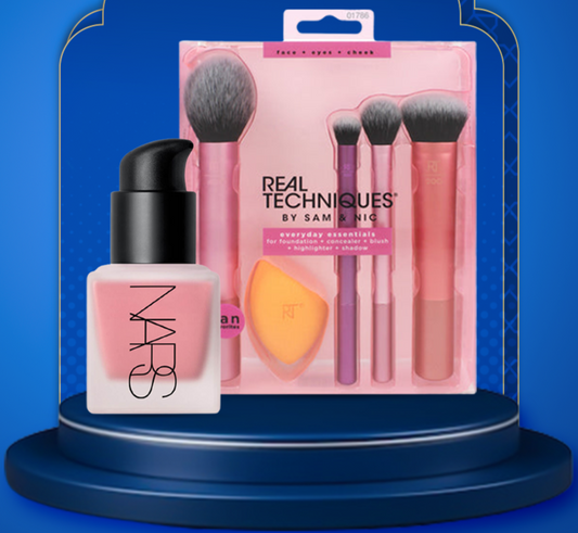 WOW Deal - Nars Liquid Blush Orgasm + REAL TECHNIQUES EVERYDAY ESSENTIALS BRUSH SET