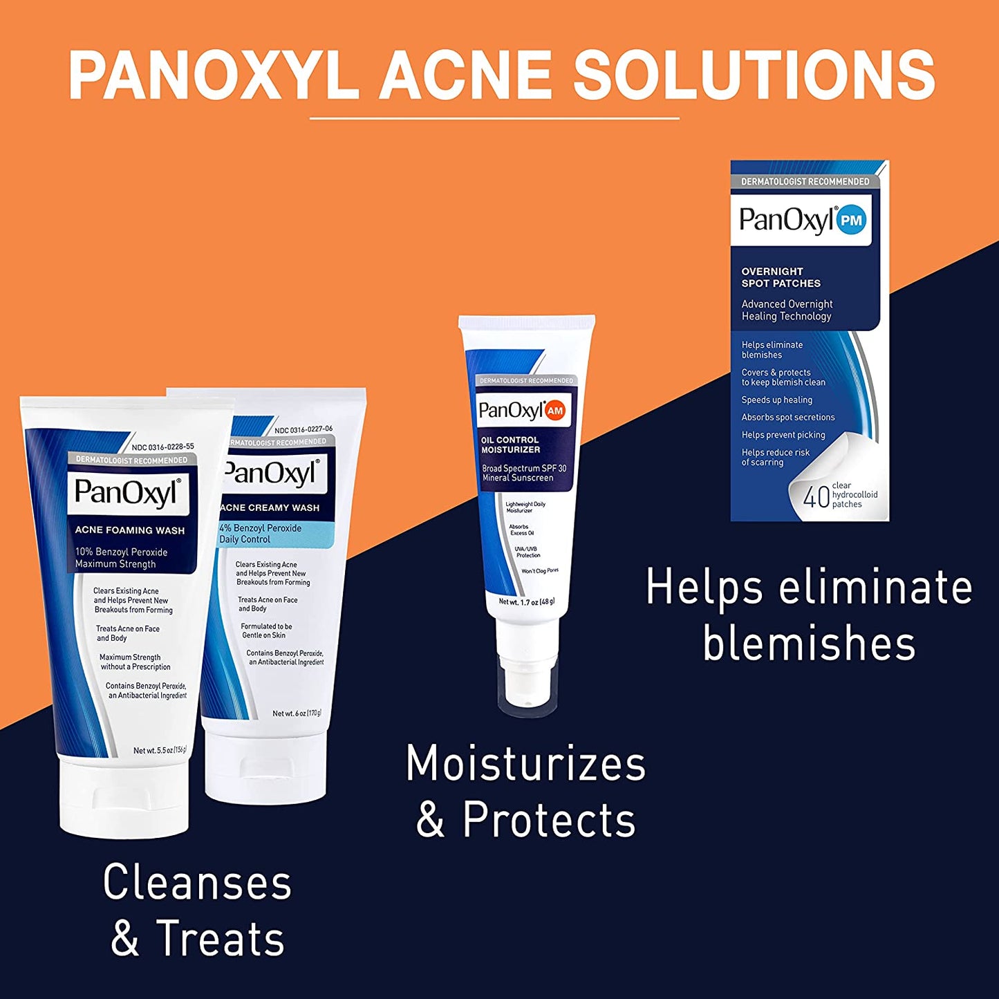 PanOxyl - PM Overnight Spot Patches - 40 patches