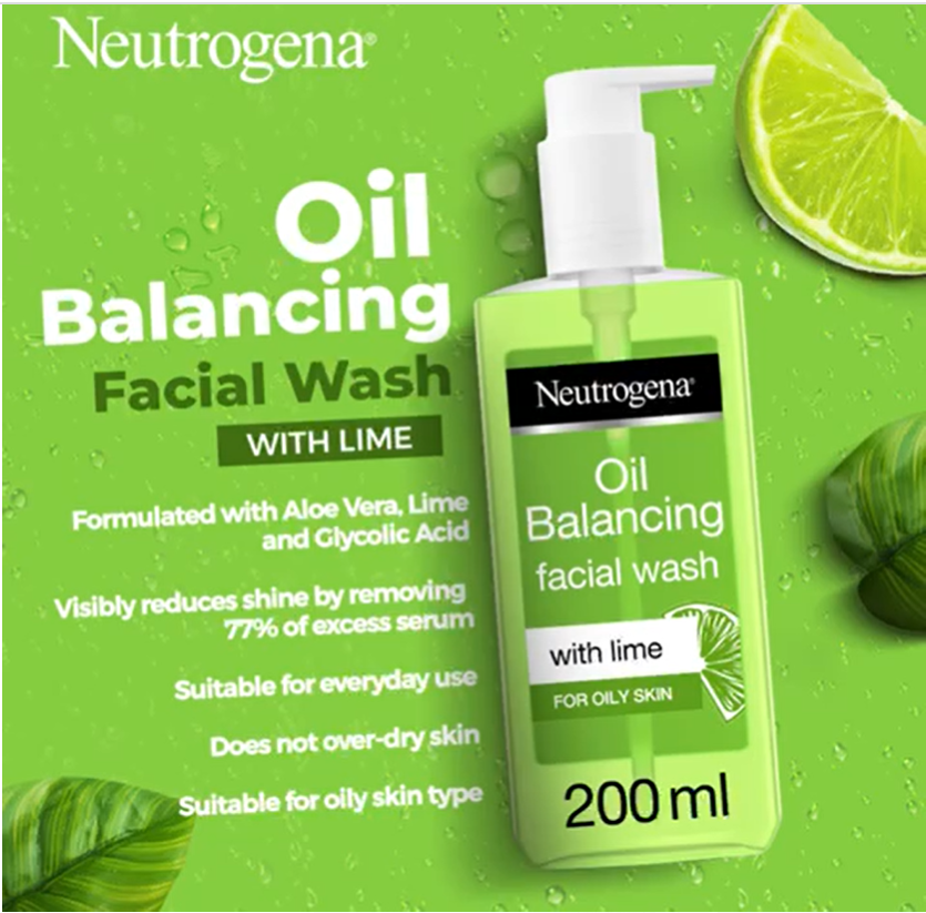 NEUTROGENA® - Oil Balancing Facial Wash - 200 ML