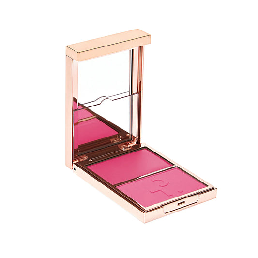 PATRICK TA - MAJOR HEADLINES - DOUBLE-TAKE CREME & POWDER BLUSH DUO - SHE'S A DOLL (POPPY PINK)