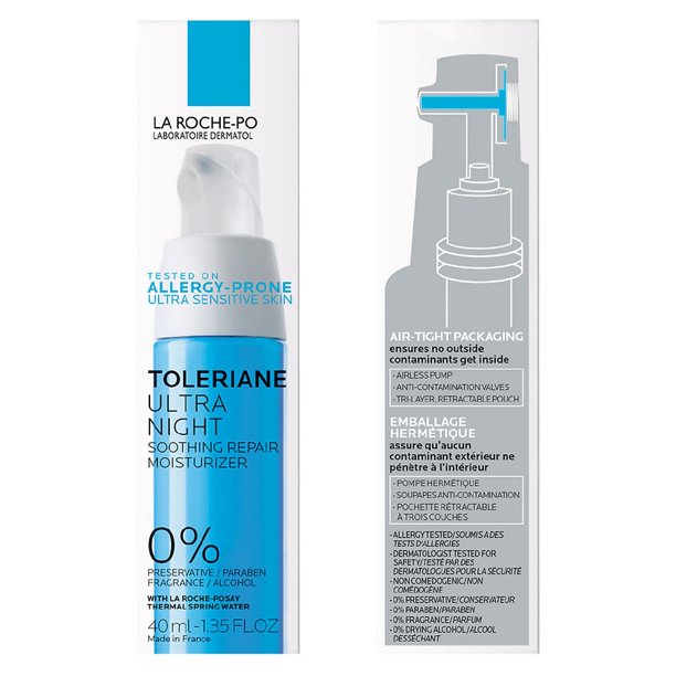 La Roche Posay - Toleriane Toleriane Ultra Night Soothing Repair Moisturizer - 40ml ( Expiry 01-2025 )