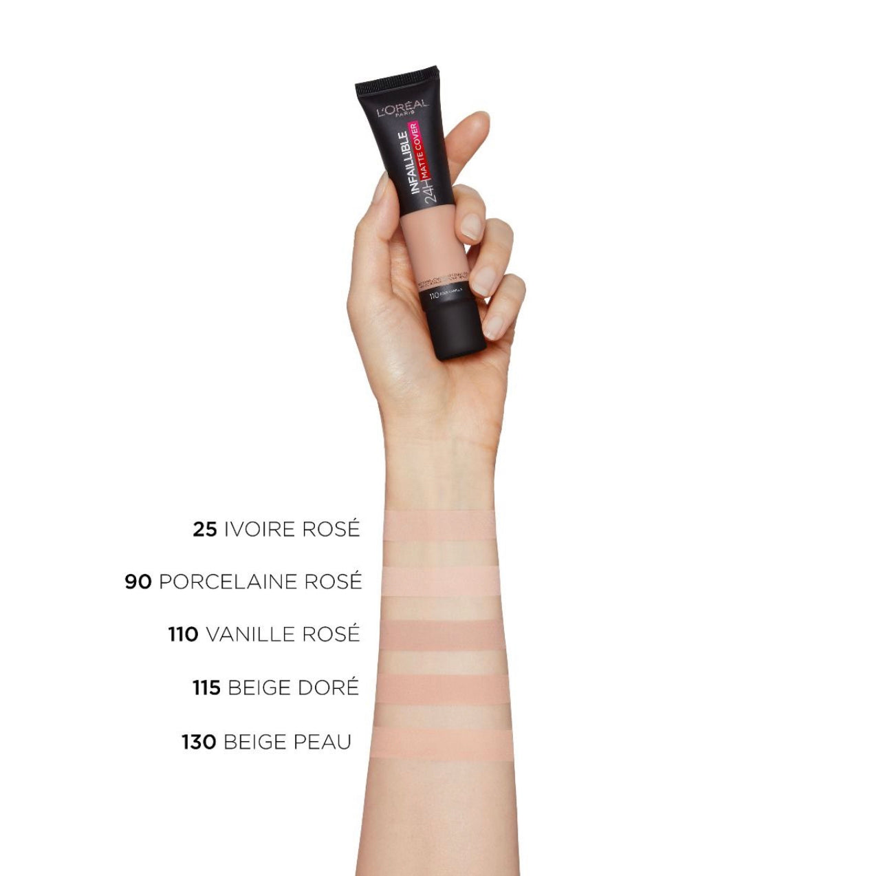 Loreal 24H-Matte Cover Foundation 110 Rose Vanilla